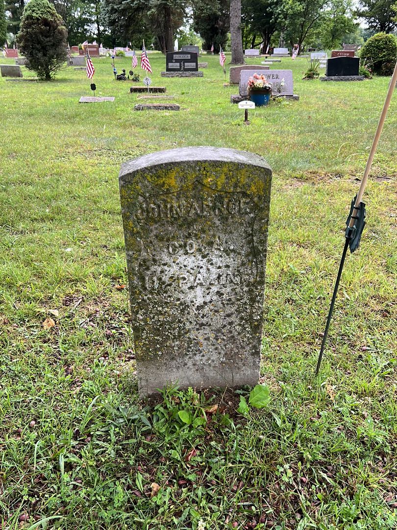 John Arnce's grave. Photo 1