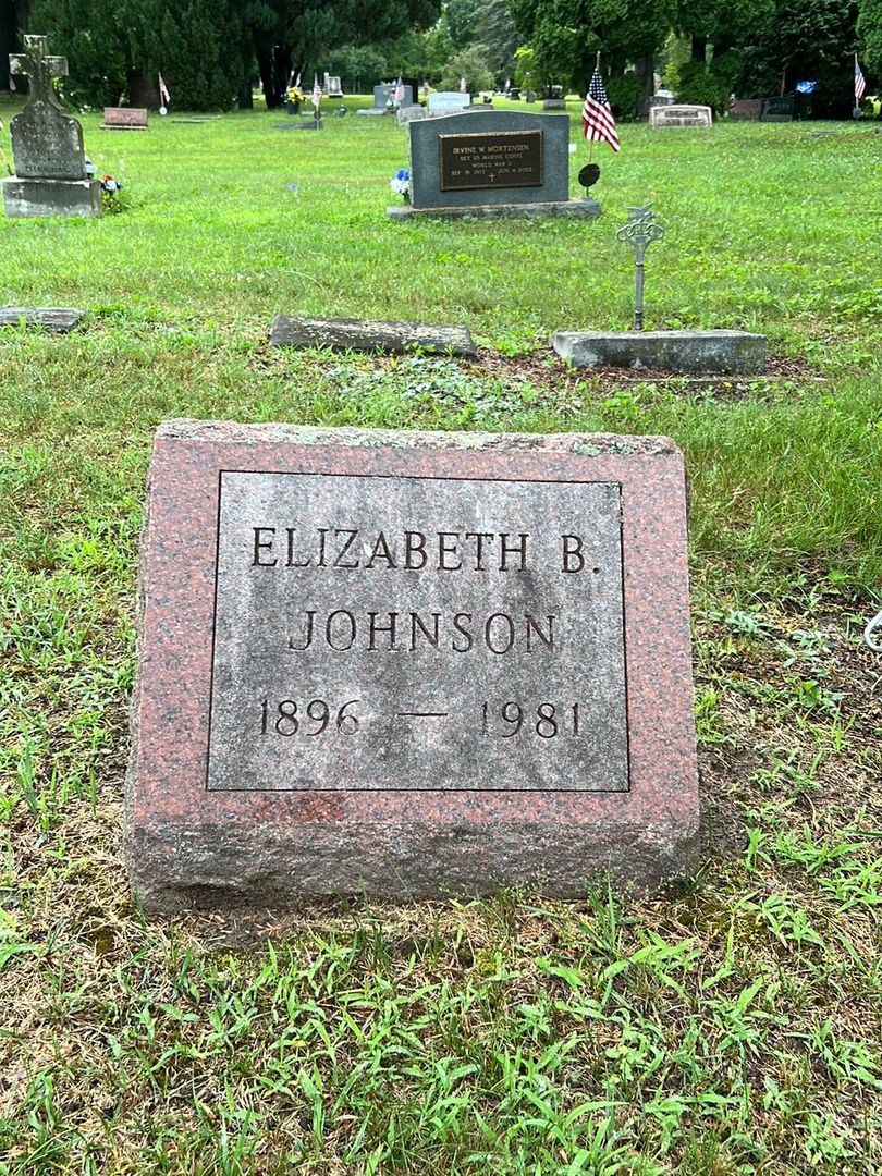 Elizabeth B. Johnson's grave. Photo 1