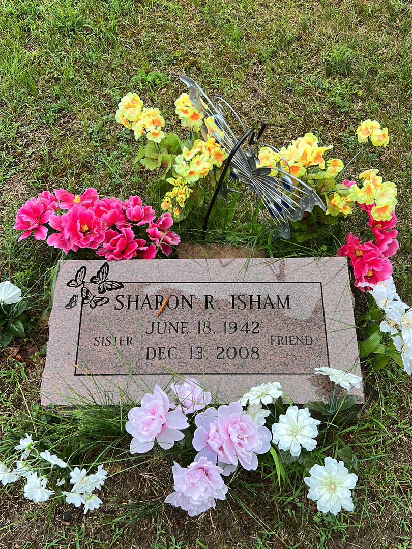 Sharon R. Isham's grave. Photo 1