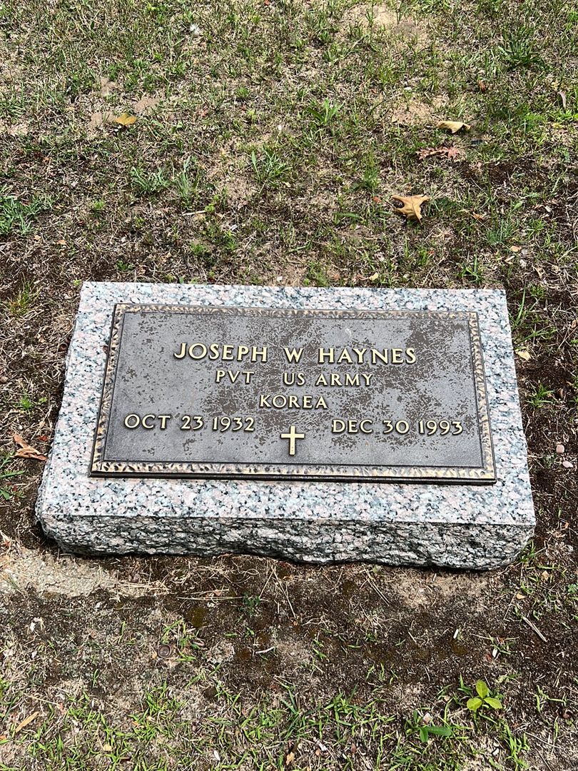 Joseph W. Haynes's grave. Photo 1