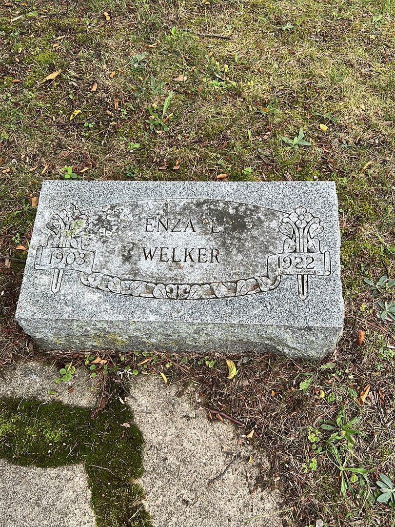 Enza L. Welker's grave. Photo 1