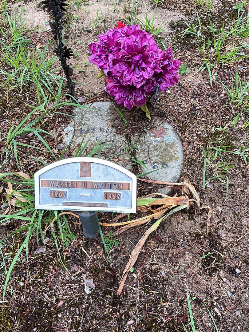 Warren L. Walton's grave. Photo 1