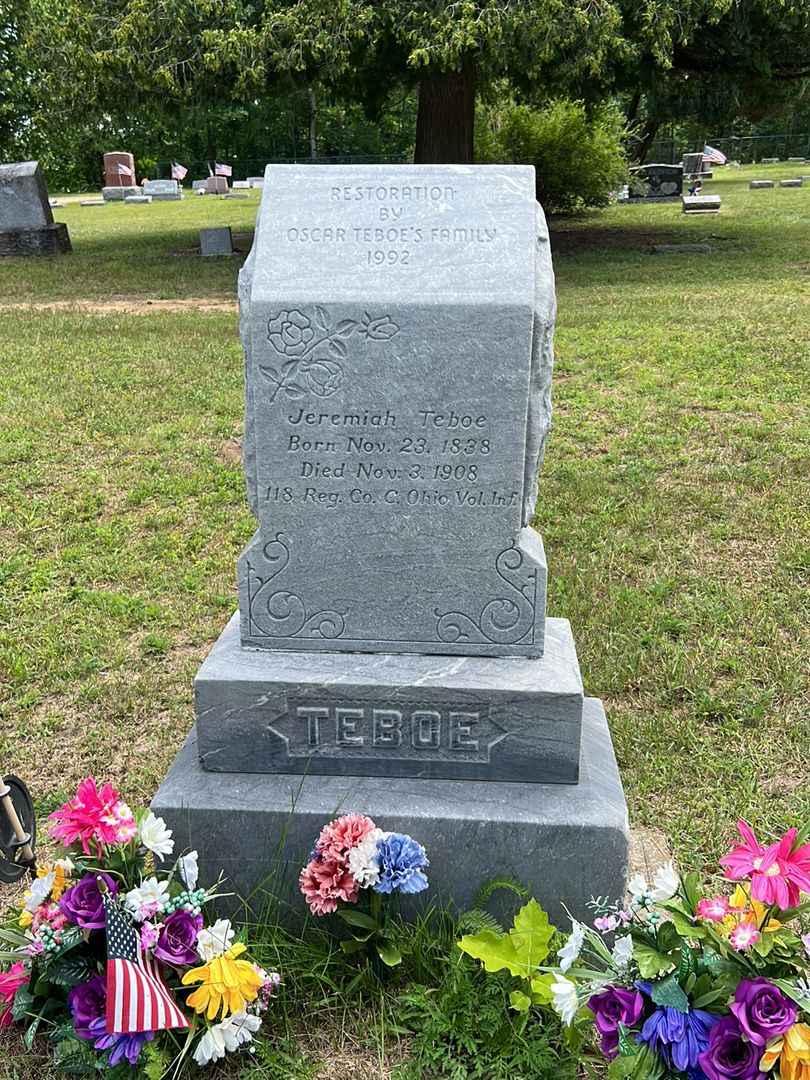 Jeremiah Teboe's grave. Photo 1