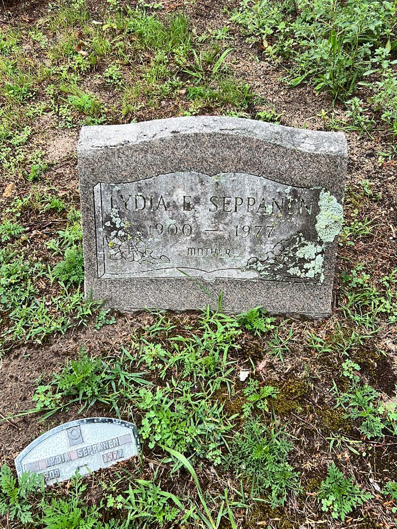 Lydia E. Seppanen's grave. Photo 1