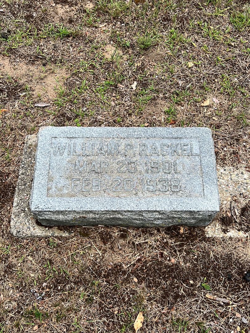 William P. Rackel's grave. Photo 1