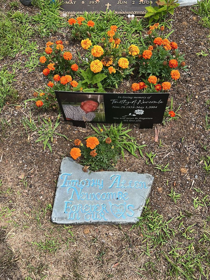 Francis Allen Newcombe's grave. Photo 1