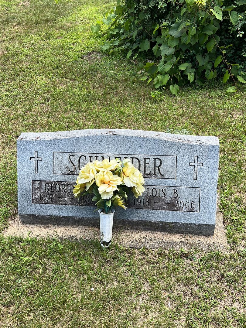 George Schneider's grave. Photo 1