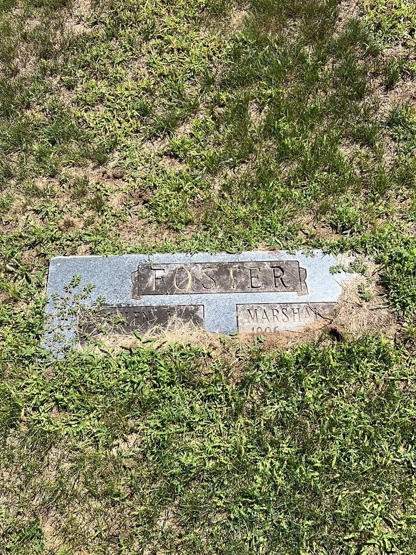 Marshall W. Foster's grave. Photo 1