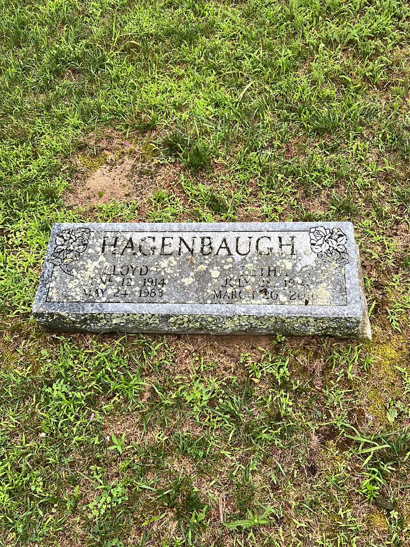 Lloyd Hagenbaugh's grave. Photo 1