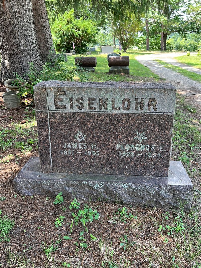 Florence E. Eisenlohr's grave. Photo 1