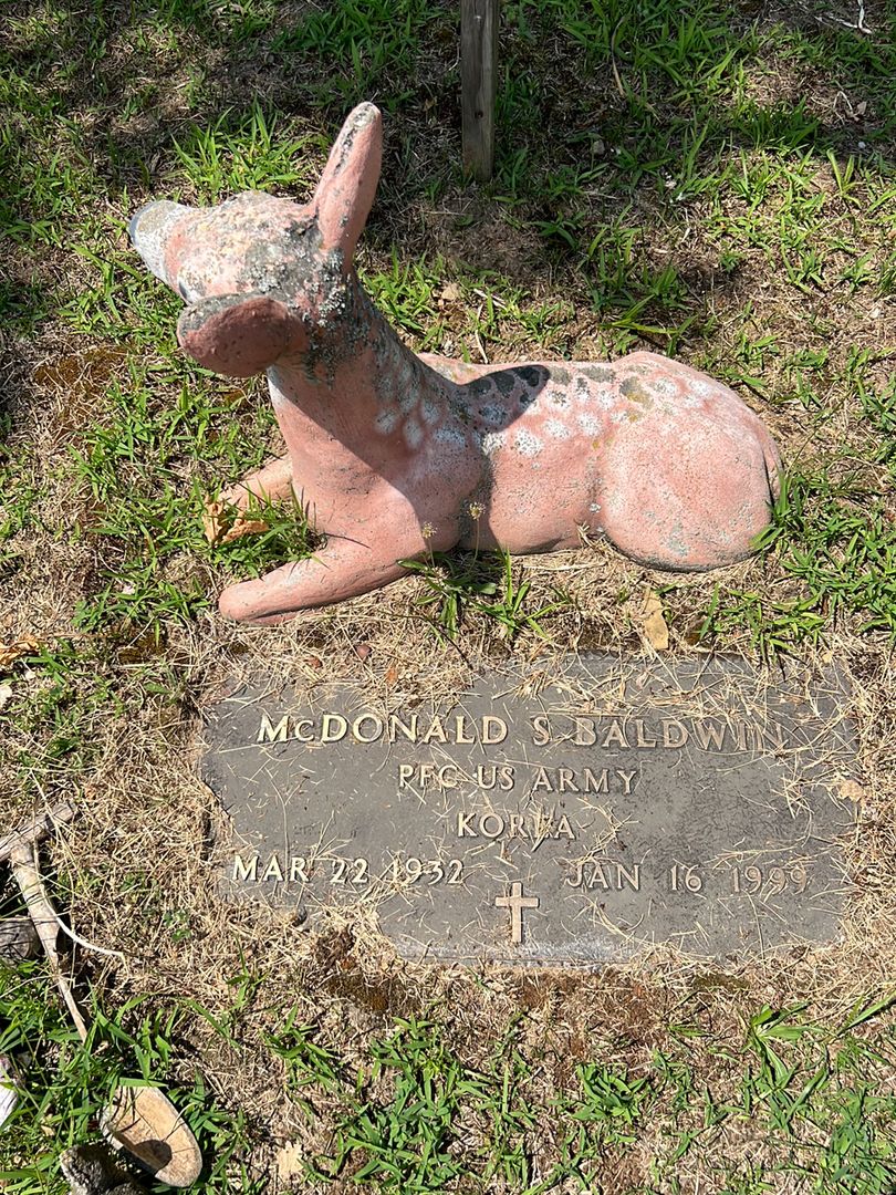 McDonald S. Baldwin's grave. Photo 1