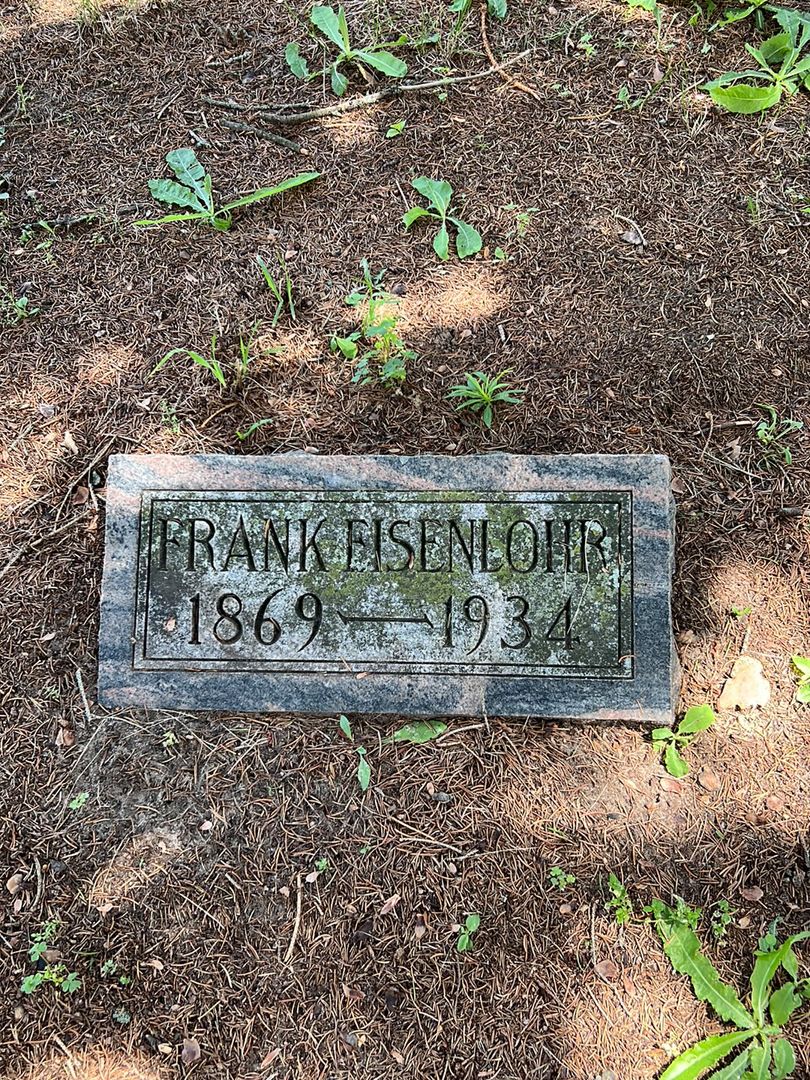 Frank Eisenlohr's grave. Photo 1